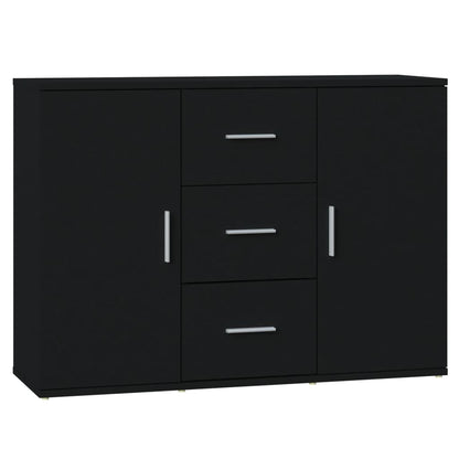 Sideboard Schwarz 91x29,5x65 cm Holzwerkstoff