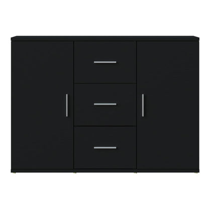 Sideboard Schwarz 91x29,5x65 cm Holzwerkstoff