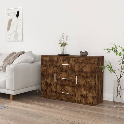 Sideboard Räuchereiche 91x29,5x65 cm Holzwerkstoff