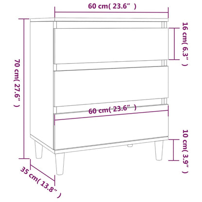 Sideboard Weiß 60x35x70 cm Holzwerkstoff