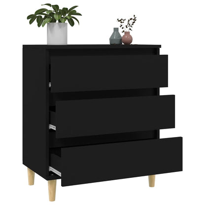 Sideboard Schwarz 60x35x70 cm Holzwerkstoff