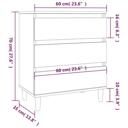 Sideboard Sonoma-Eiche 60x35x70 cm Holzwerkstoff