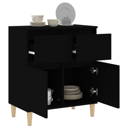 Sideboard Schwarz 60x35x70 cm Holzwerkstoff