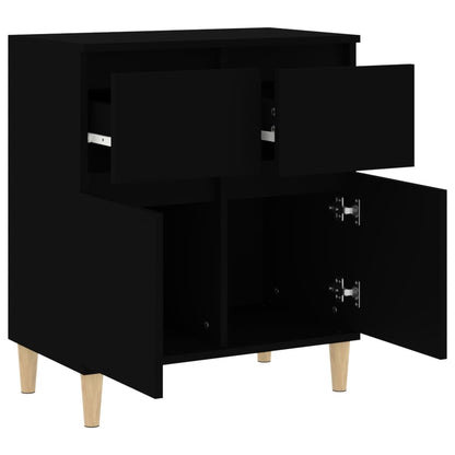 Sideboard Schwarz 60x35x70 cm Holzwerkstoff