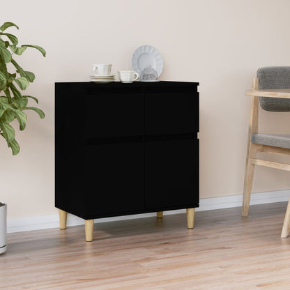 Sideboard Schwarz 60x35x70 cm Holzwerkstoff