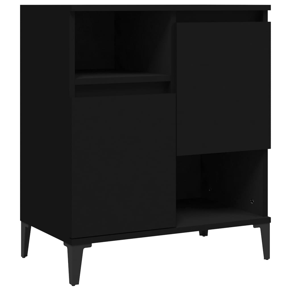 Sideboard Schwarz 60x35x70 cm Holzwerkstoff