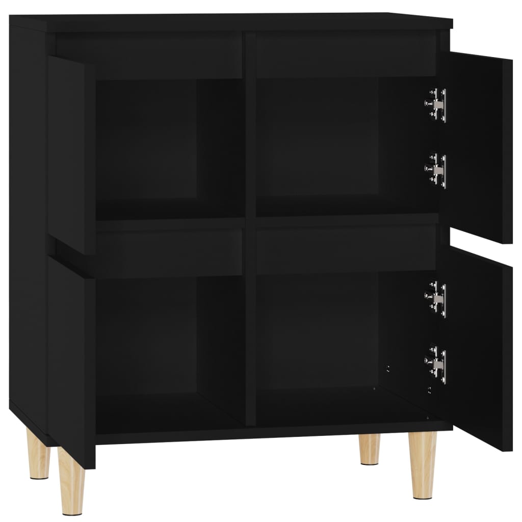 Sideboard Schwarz 60x35x70 cm Holzwerkstoff