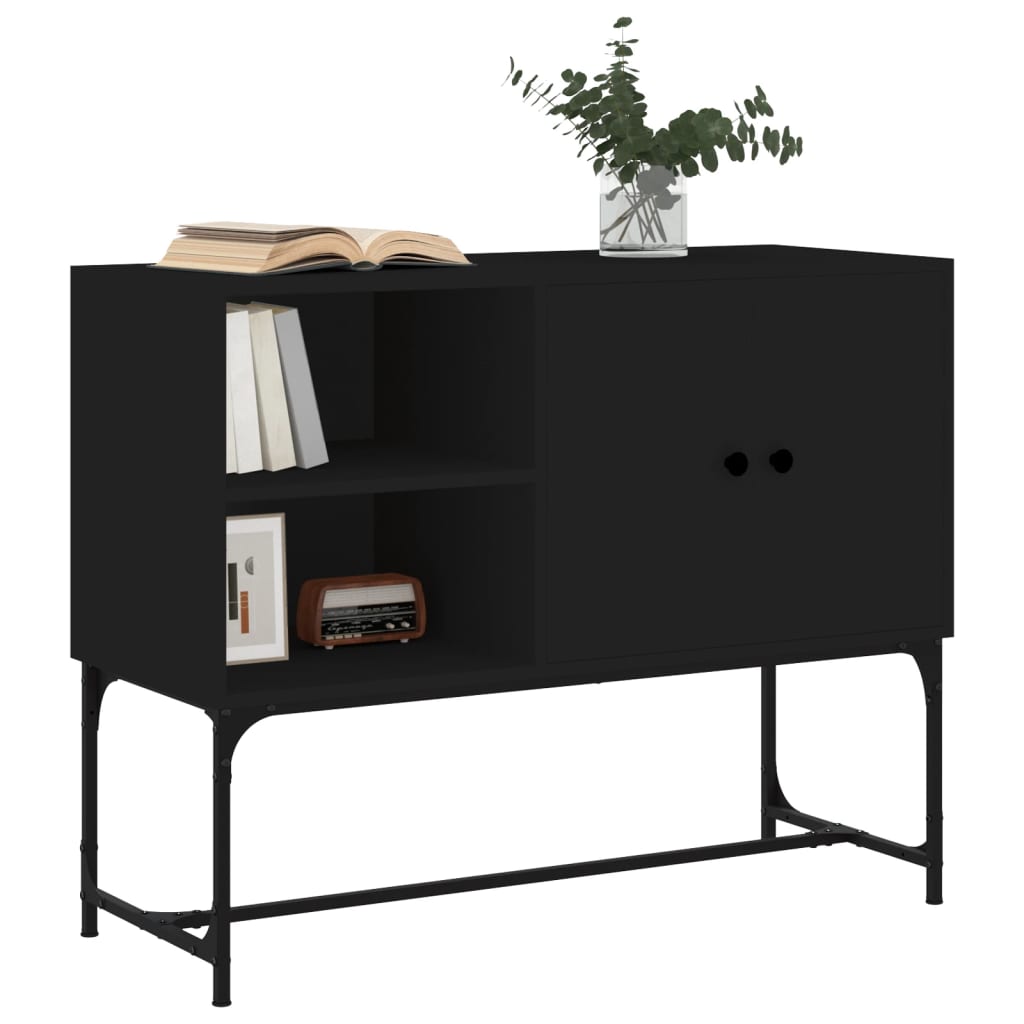 Sideboard Schwarz 100x40x79,5 cm Holzwerkstoff