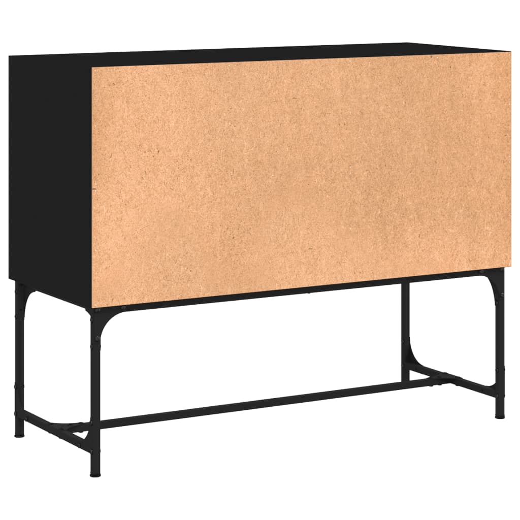 Sideboard Schwarz 100x40x79,5 cm Holzwerkstoff