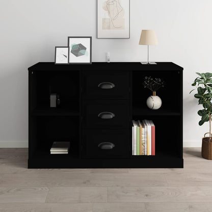 Sideboard Schwarz 104,5x35,5x67,5 cm Holzwerkstoff