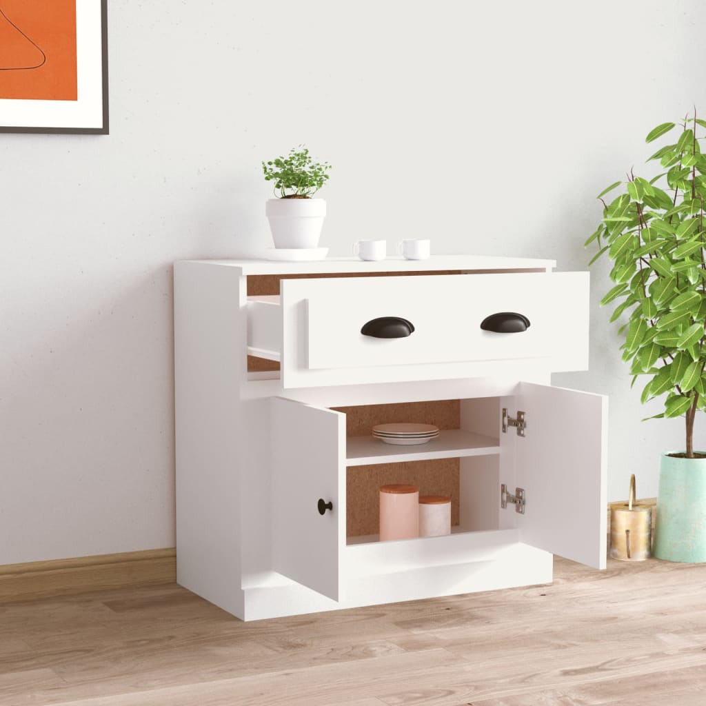 Sideboard Weiß 70x35,5x67,5 cm Holzwerkstoff