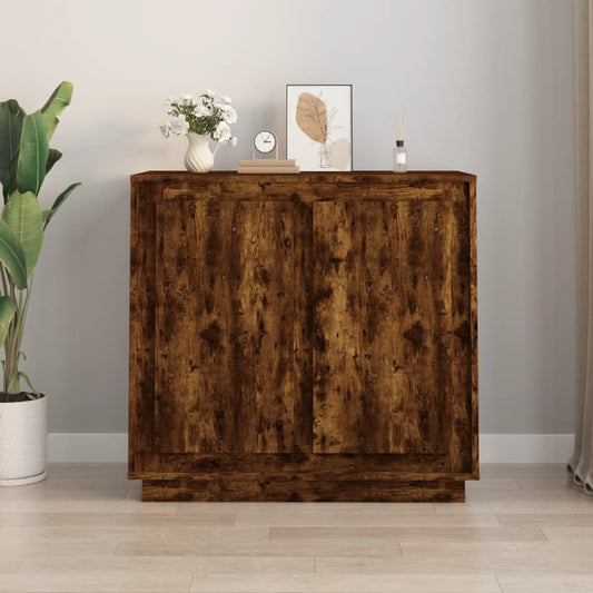 Sideboard Räuchereiche 80x34x75 cm Holzwerkstoff