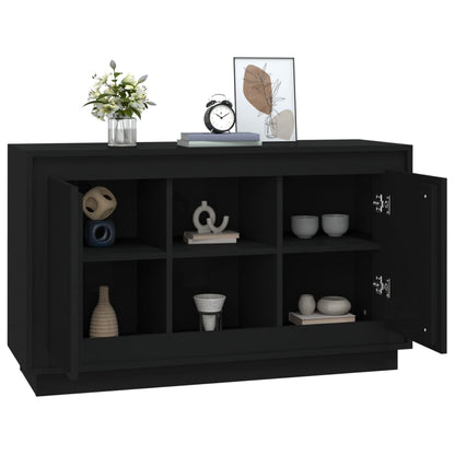 Sideboard Schwarz 102x35x60 cm Holzwerkstoff