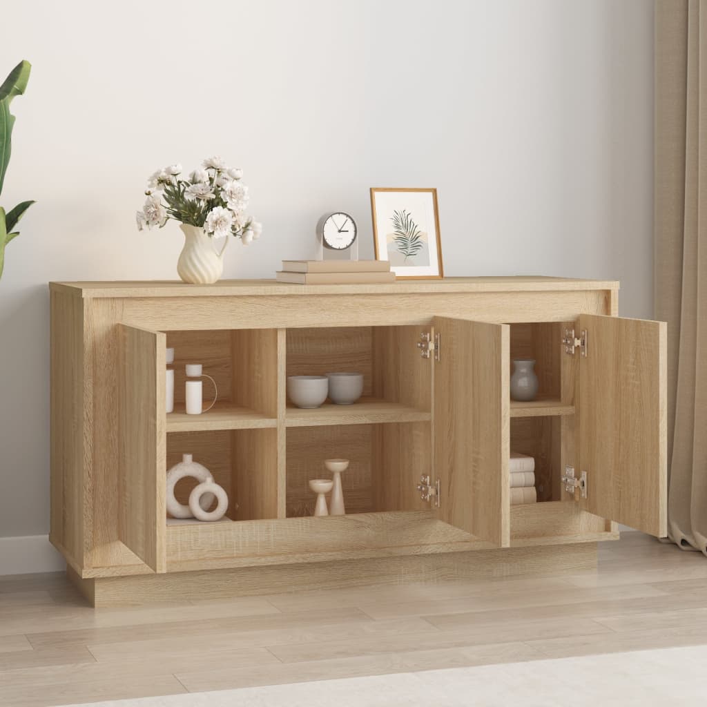 Sideboard Sonoma-Eiche 102x35x55 cm Holzwerkstoff