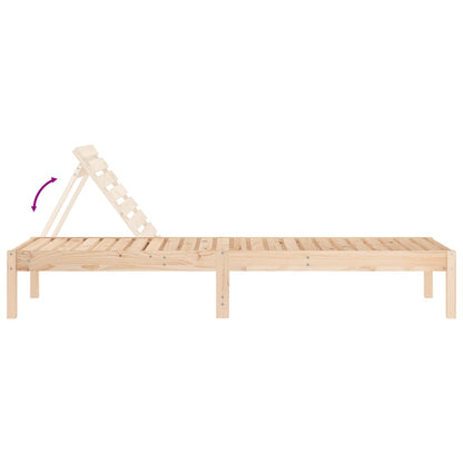 Sonnenliege 199,5x60x74 cm Massivholz Kiefer