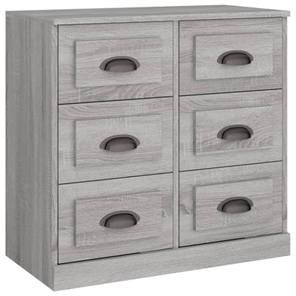 Sideboards 2 Stk. Grau Sonoma Holzwerkstoff