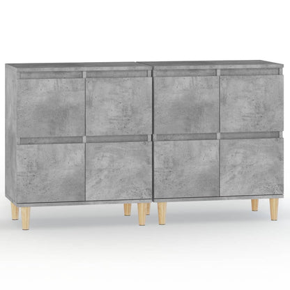 Sideboards 2 Stk. Betongrau 60x35x70 cm Holzwerkstoff