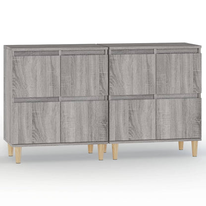 Sideboards 2 Stk. Grau Sonoma 60x35x70 cm Holzwerkstoff