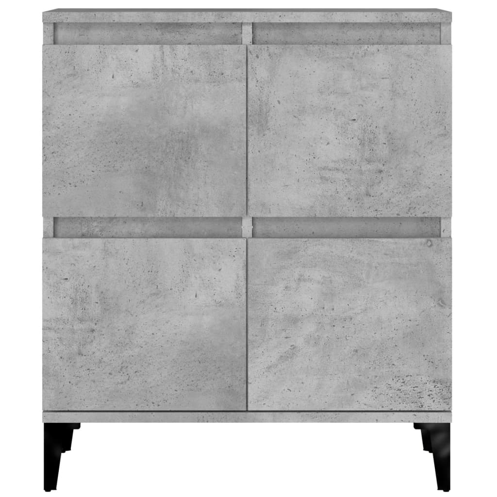 Sideboards 2 Stk. Betongrau 60x35x70 cm Holzwerkstoff