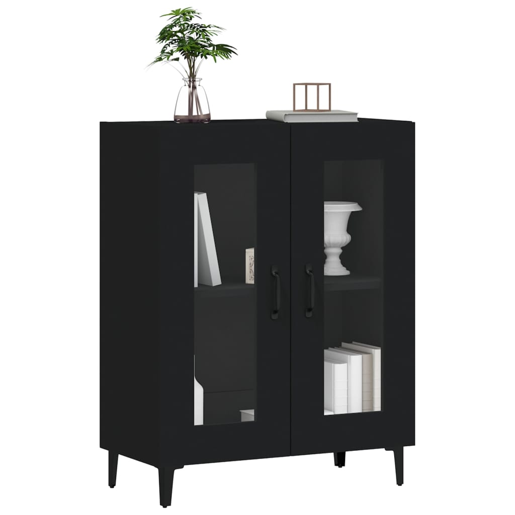 Sideboard Schwarz 69,5x34x90 cm Holzwerkstoff