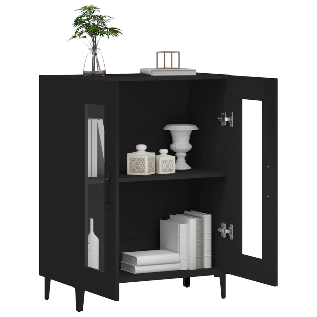 Sideboard Schwarz 69,5x34x90 cm Holzwerkstoff