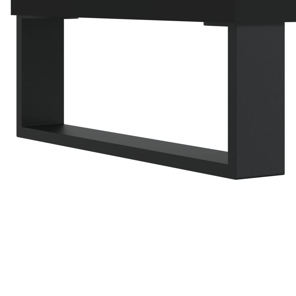 Sideboard Schwarz 69,5x34x90 cm Holzwerkstoff