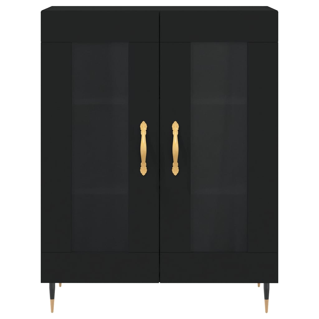 Sideboard Schwarz 69,5x34x90 cm Holzwerkstoff