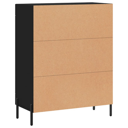 Sideboard Schwarz 69,5x34x90 cm Holzwerkstoff