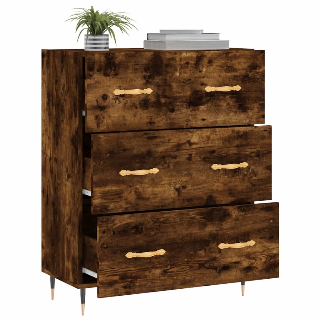 Sideboard Räuchereiche 69,5x34x90 cm Holzwerkstoff