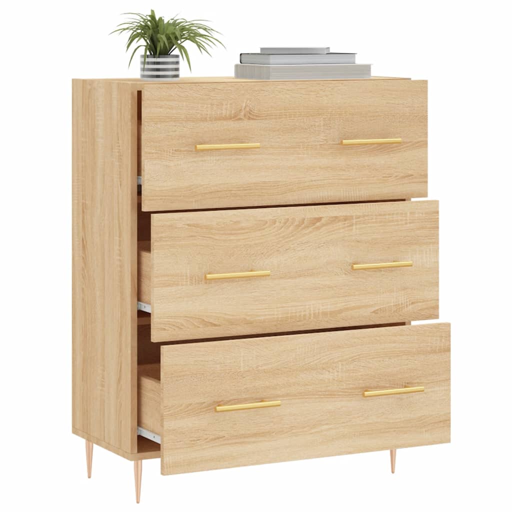 Sideboard Sonoma-Eiche 69,5x34x90 cm Holzwerkstoff