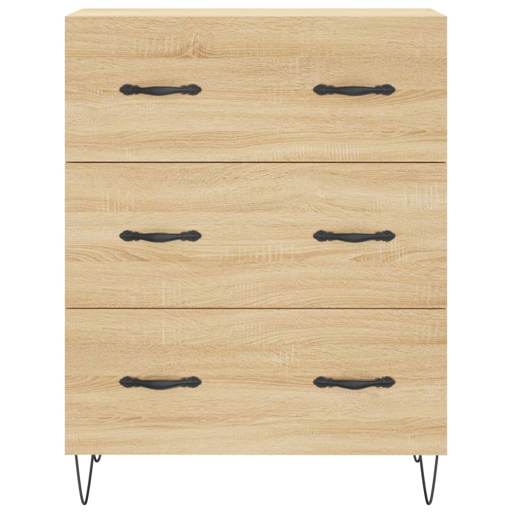 Sideboard Sonoma-Eiche 69,5x34x90 cm Holzwerkstoff