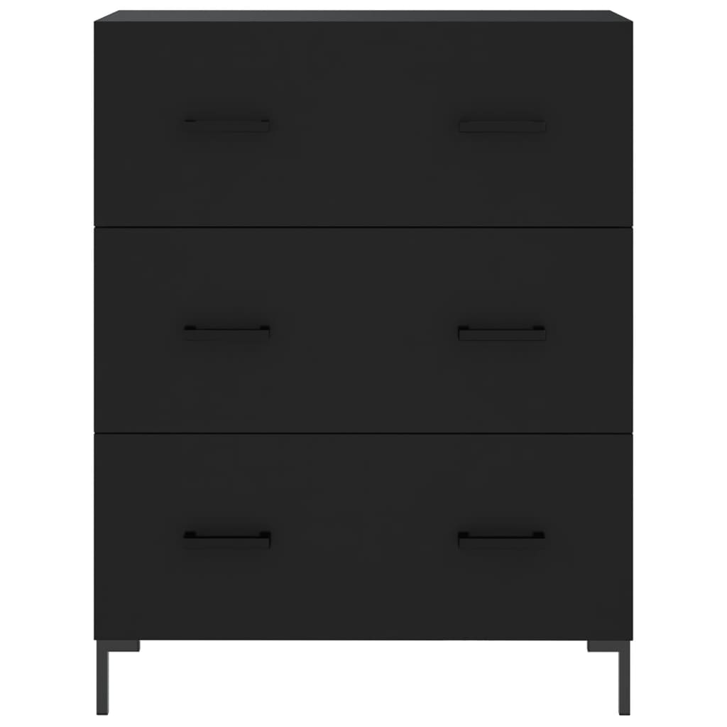 Sideboard Schwarz 69,5x34x90 cm Holzwerkstoff