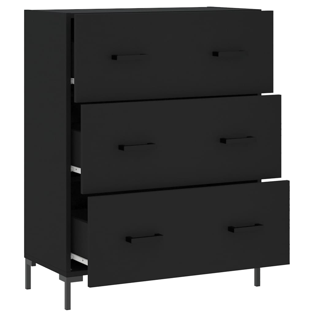 Sideboard Schwarz 69,5x34x90 cm Holzwerkstoff