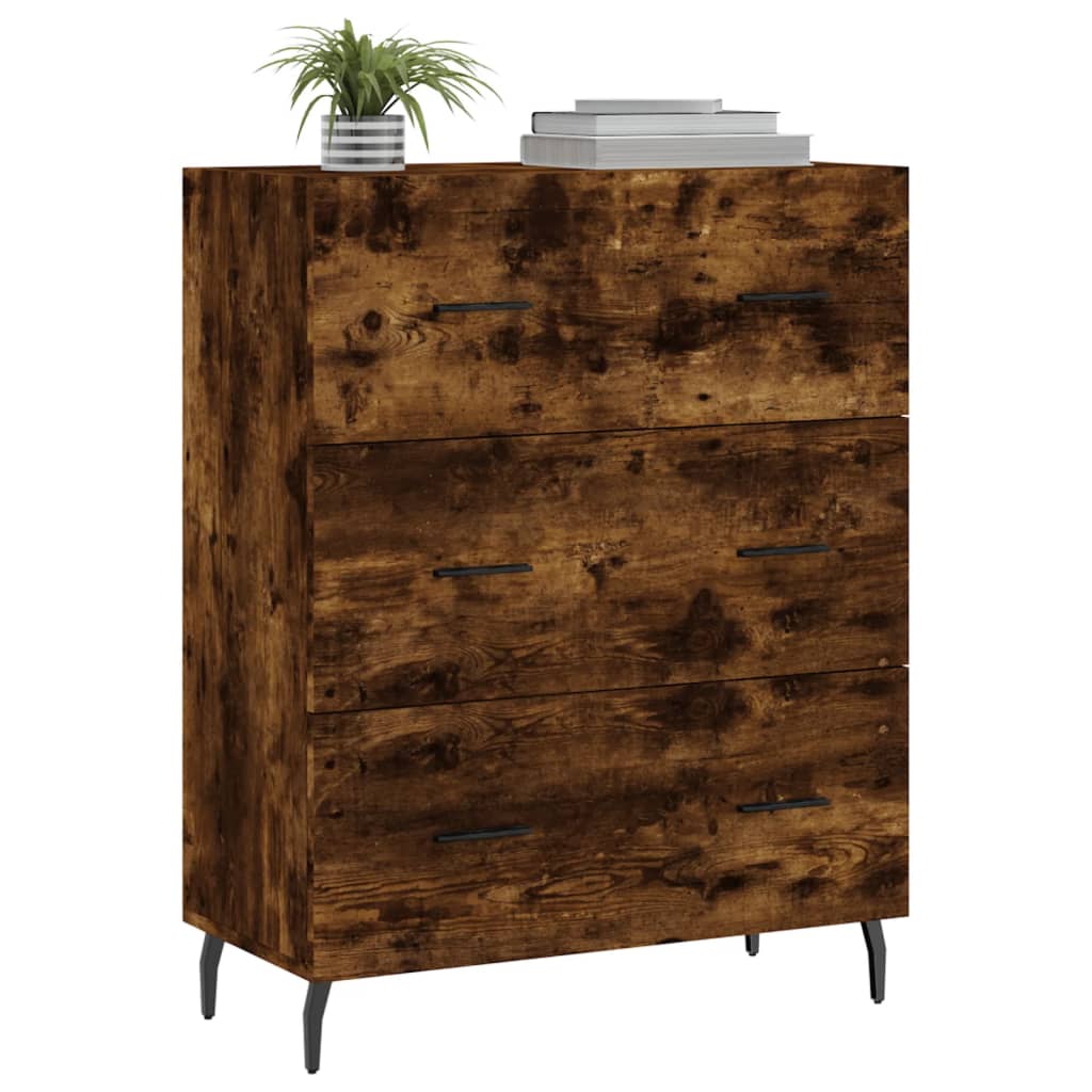 Sideboard Räuchereiche 69,5x34x90 cm Holzwerkstoff