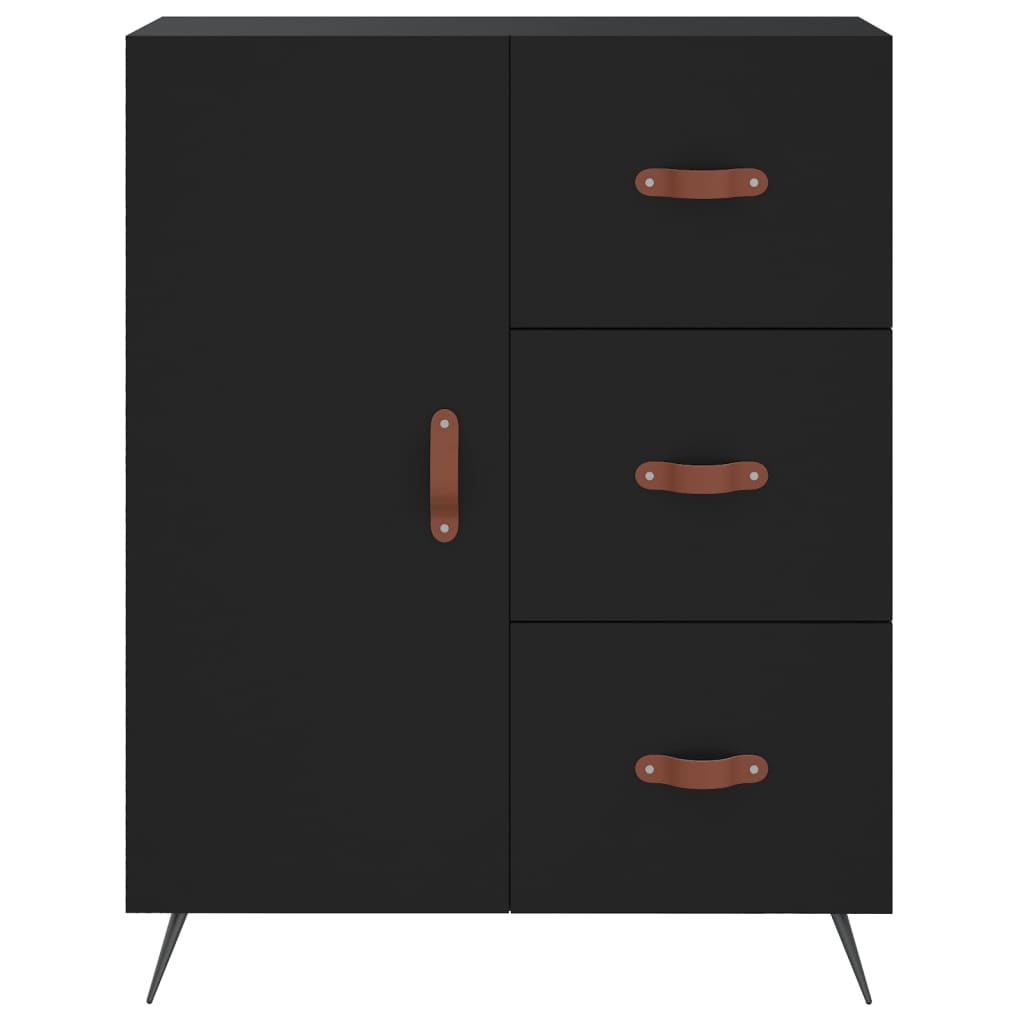 Sideboard Schwarz 69,5x34x90 cm Holzwerkstoff