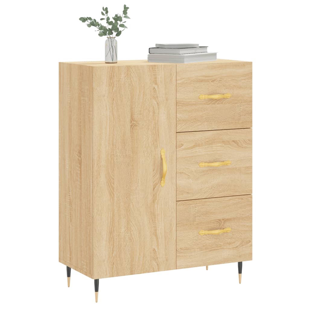 Sideboard Sonoma-Eiche 69,5x34x90 cm Holzwerkstoff