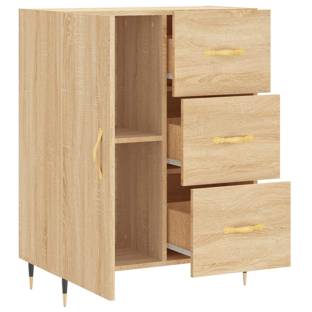 Sideboard Sonoma-Eiche 69,5x34x90 cm Holzwerkstoff