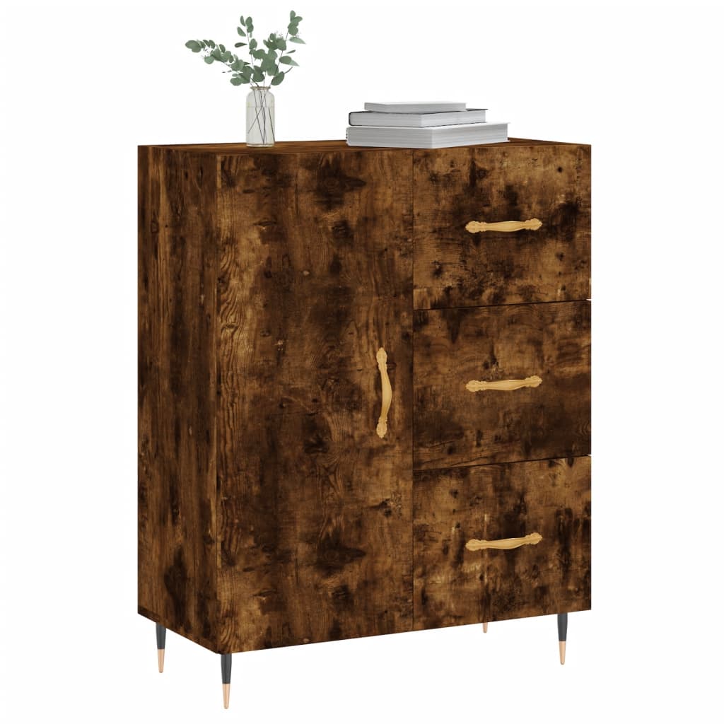 Sideboard Räuchereiche 69,5x34x90 cm Holzwerkstoff