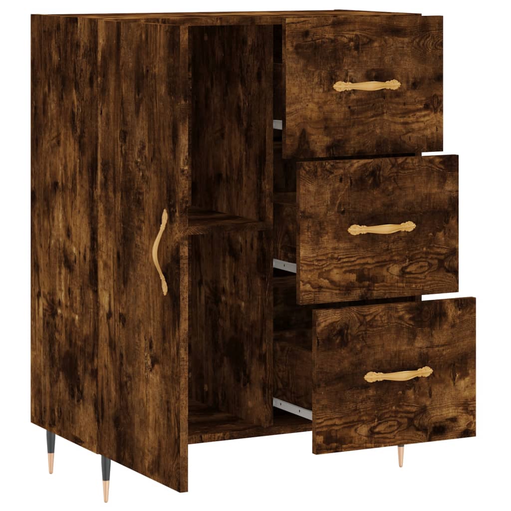 Sideboard Räuchereiche 69,5x34x90 cm Holzwerkstoff