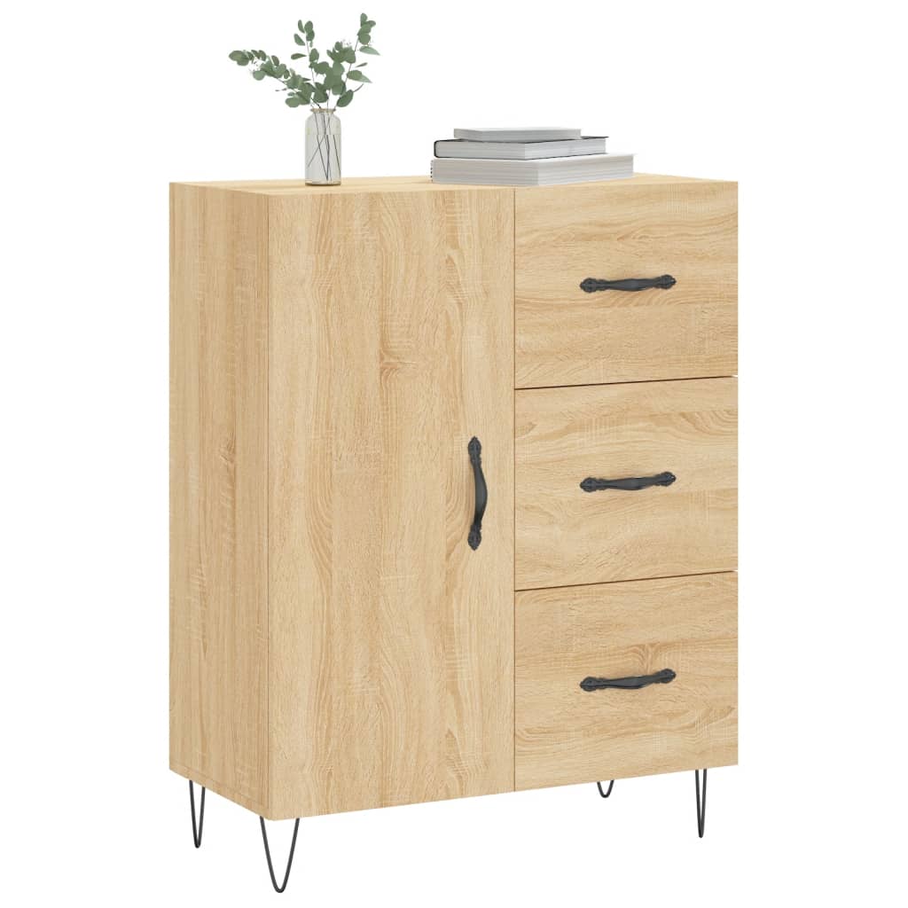 Sideboard Sonoma-Eiche 69,5x34x90 cm Holzwerkstoff