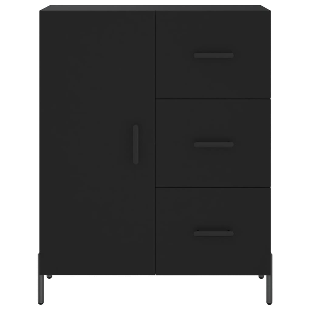 Sideboard Schwarz 69,5x34x90 cm Holzwerkstoff