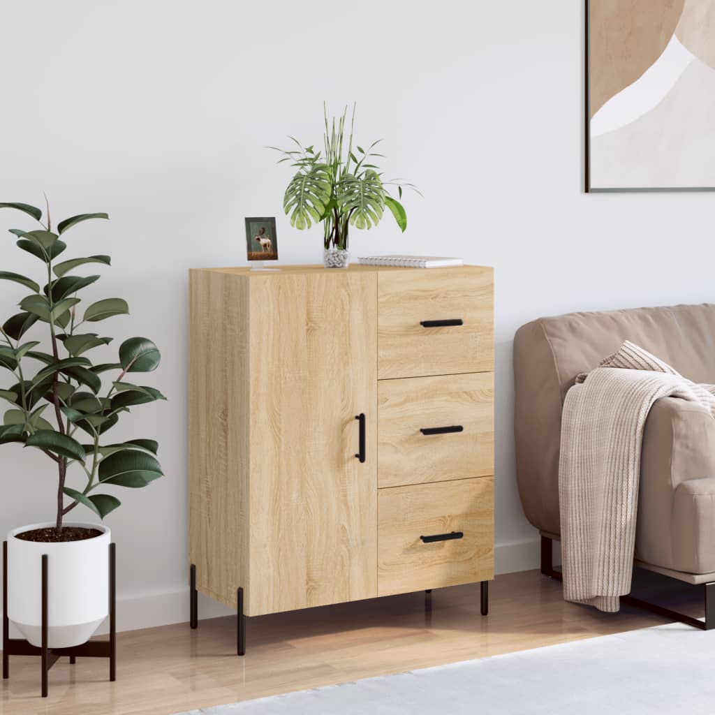 Sideboard Sonoma-Eiche 69,5x34x90 cm Holzwerkstoff