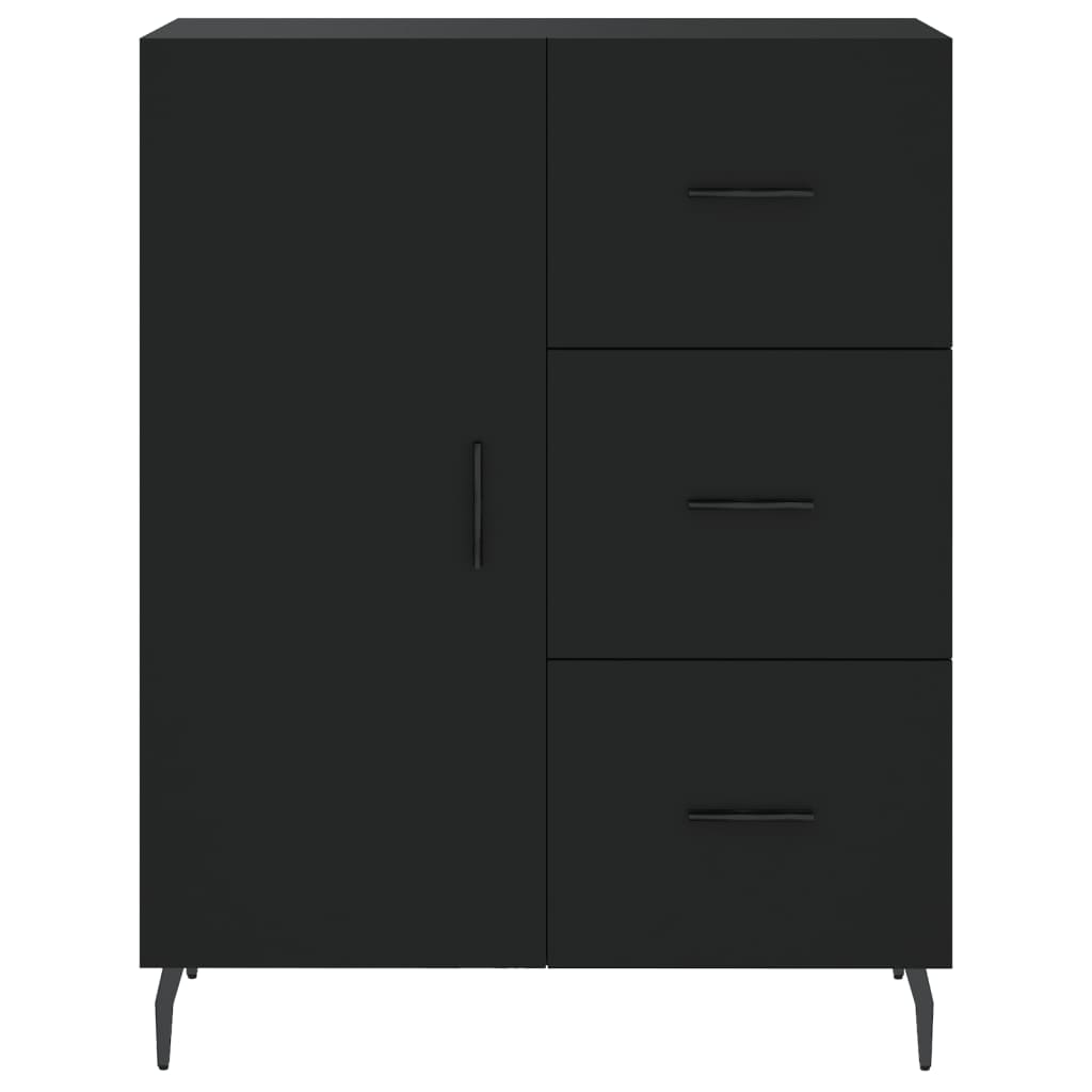 Sideboard Schwarz 69,5x34x90 cm Holzwerkstoff