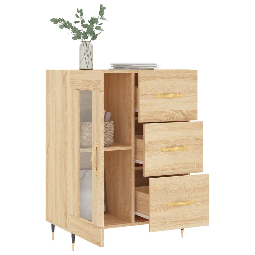 Sideboard Sonoma-Eiche 69,5x34x90 cm Holzwerkstoff