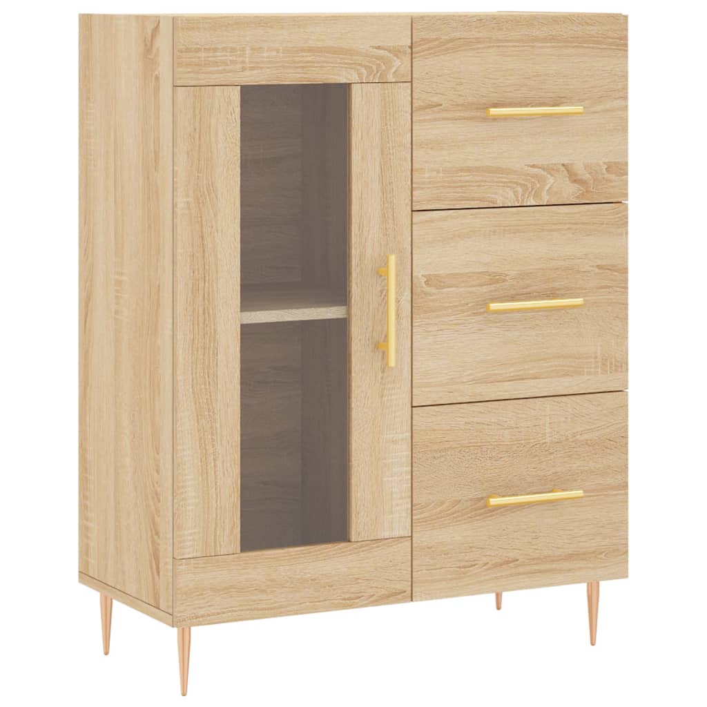 Sideboard Sonoma-Eiche 69,5x34x90 cm Holzwerkstoff