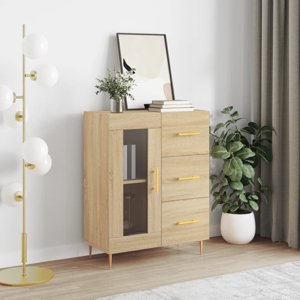 Sideboard Sonoma-Eiche 69,5x34x90 cm Holzwerkstoff