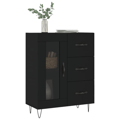 Sideboard Schwarz 69,5x34x90 cm Holzwerkstoff