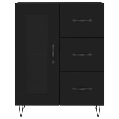 Sideboard Schwarz 69,5x34x90 cm Holzwerkstoff