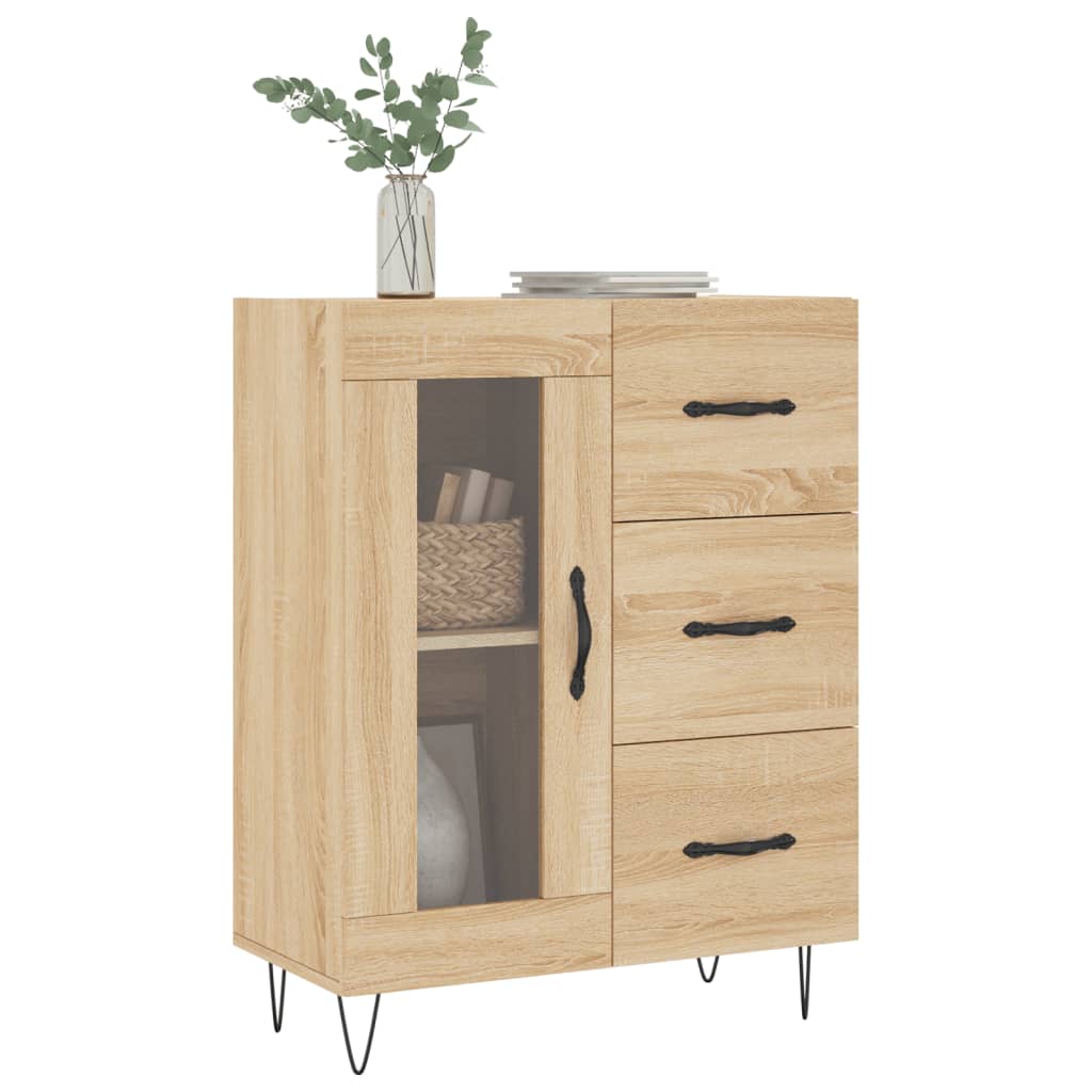 Sideboard Sonoma-Eiche 69,5x34x90 cm Holzwerkstoff