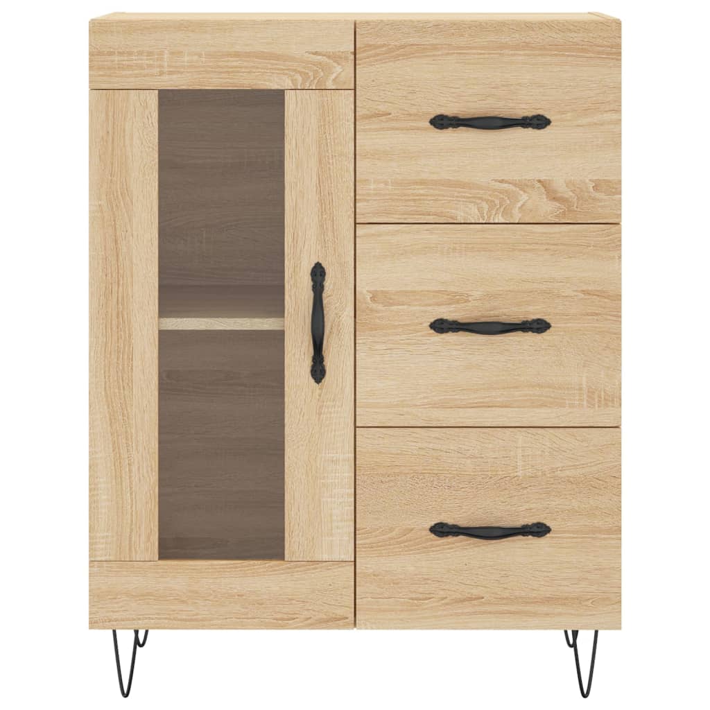 Sideboard Sonoma-Eiche 69,5x34x90 cm Holzwerkstoff